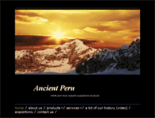 Tablet Screenshot of ancientperu.net
